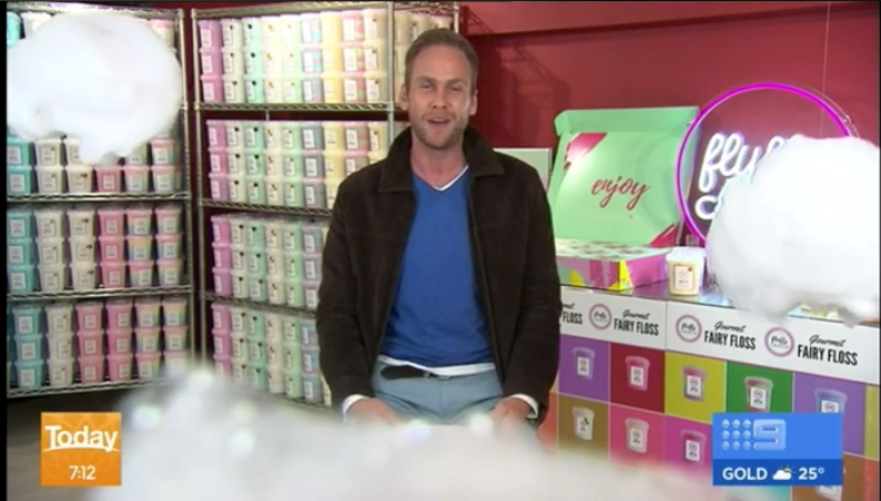 Fluffy Crunch Fairy Floss featured live on The Today Show