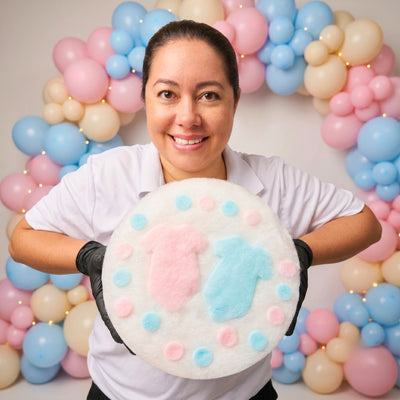 The GENDER REVEAL Fairy Floss Cake