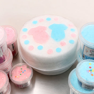The GENDER REVEAL Fairy Floss Cake
