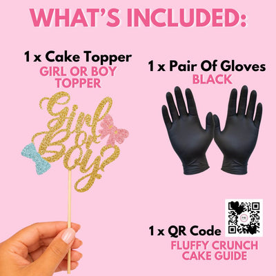 The GENDER REVEAL Fairy Floss Cake