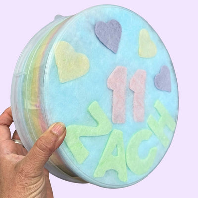 Blue Cloud (Salted Caramel + Blue Chocolate Fairy Floss Cake)