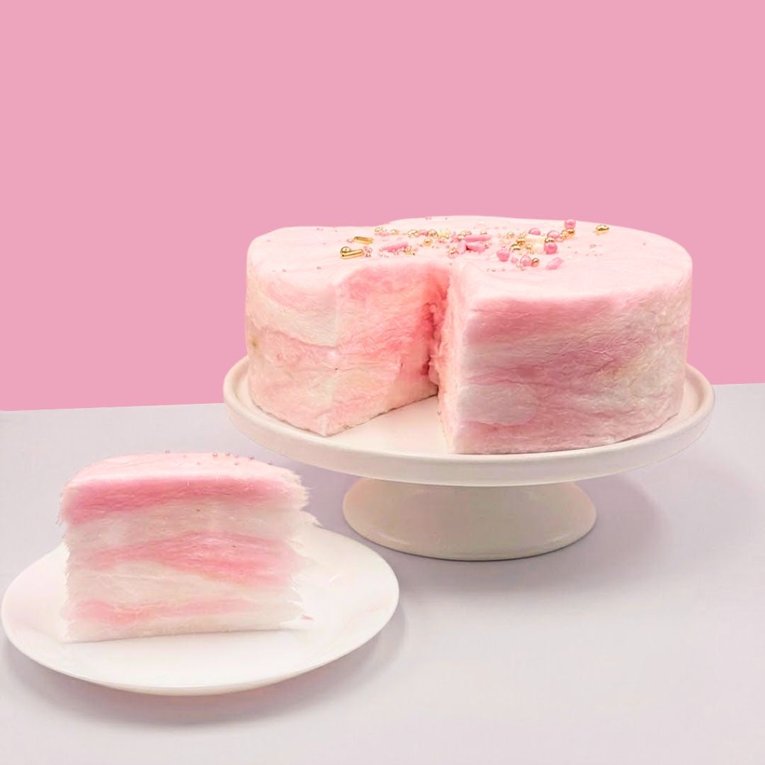 Pink Cloud (Salted Caramel + Marshmallow Fairy Floss Cake)