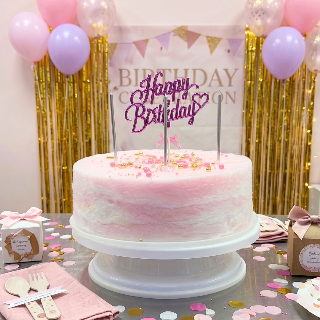 Pink Cloud (Salted Caramel + Marshmallow Fairy Floss Cake)