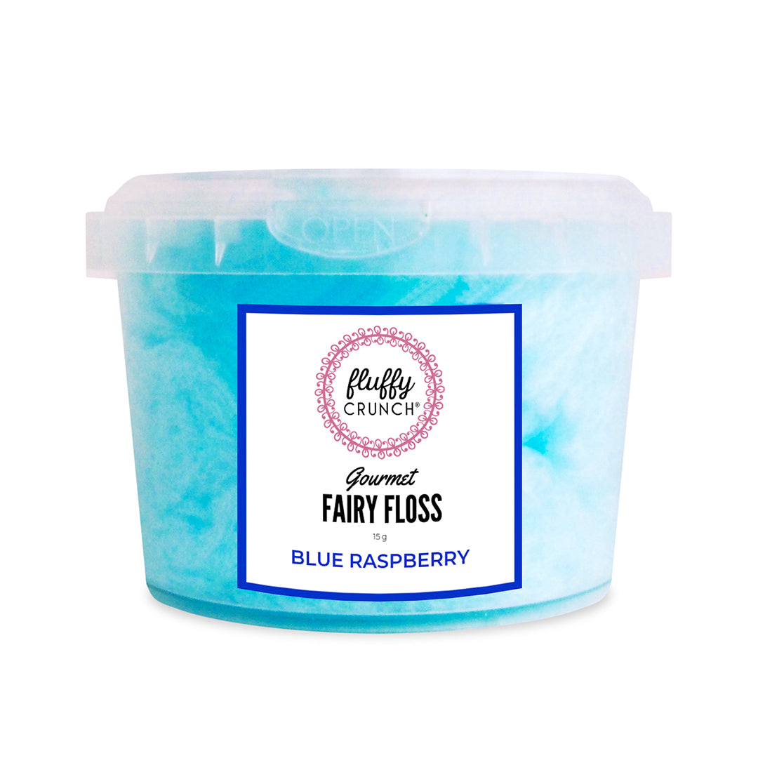 Blue Raspberry - Fluffy Crunch Fairy Floss | Party Favours - Personalisation & Customisation