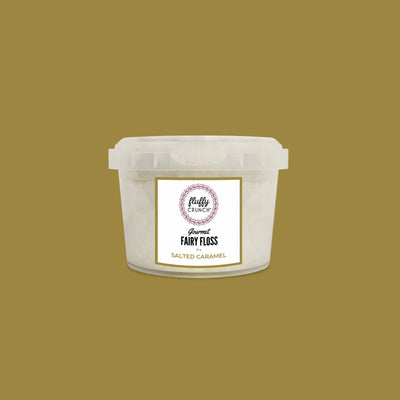 Salted Caramel - Fluffy Crunch Fairy Floss - Party Favours Customise and Personalise - Award Winning Creations
