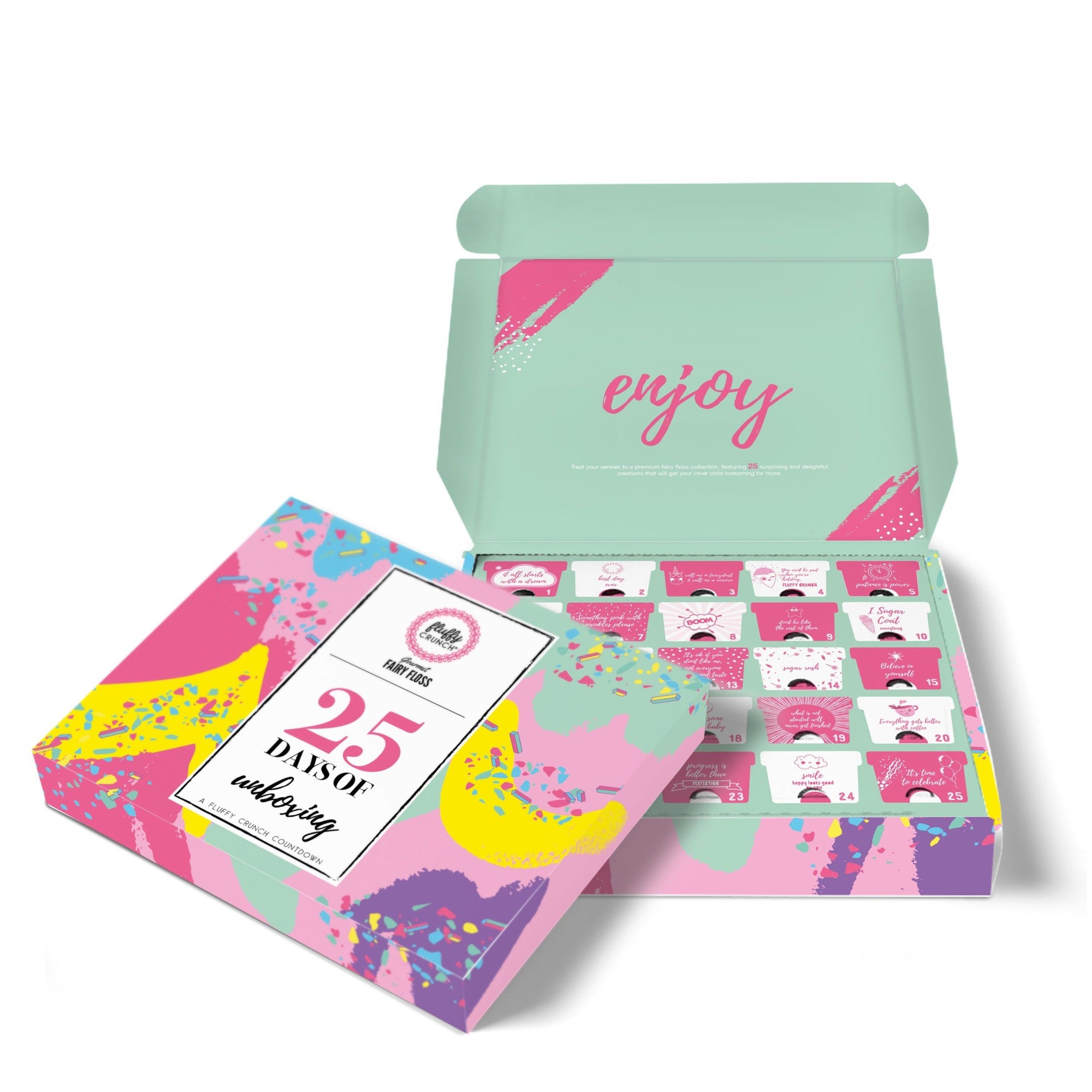 Christmas Advent Calendar 2020 | Fluffy Crunch Fairy Floss Countdown Box