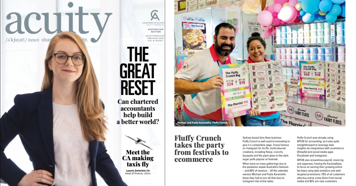 Acuity Magazine | Fluffy Crunch Fairy Floss - Pivot from Events to Ecommerce 