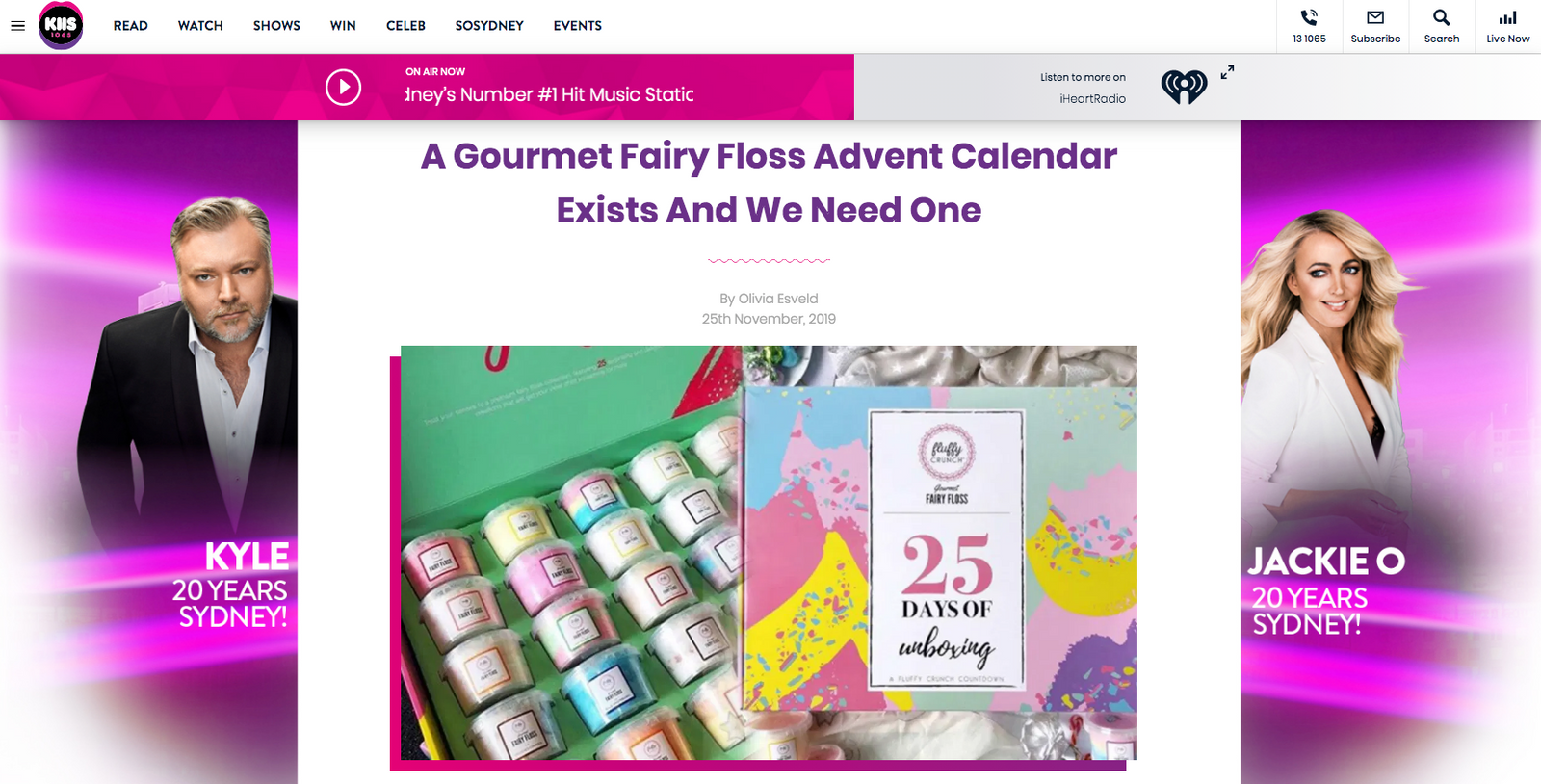 Fluffy Crunch Fairy Floss Advent Calendar featured on KIIS1065
