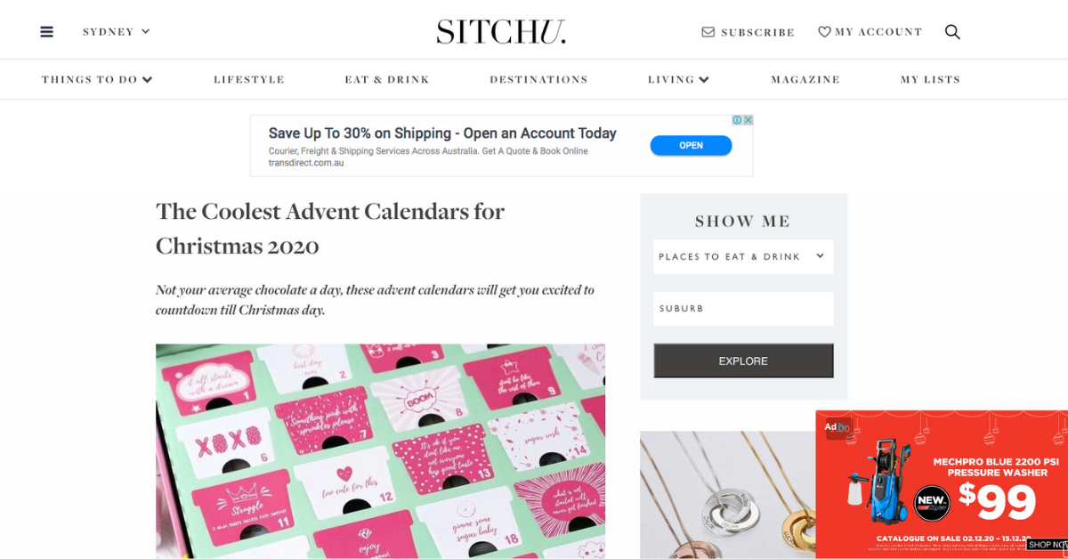 Coolest Christmas Advent Calendar Fluffy Crunch Fairy Floss