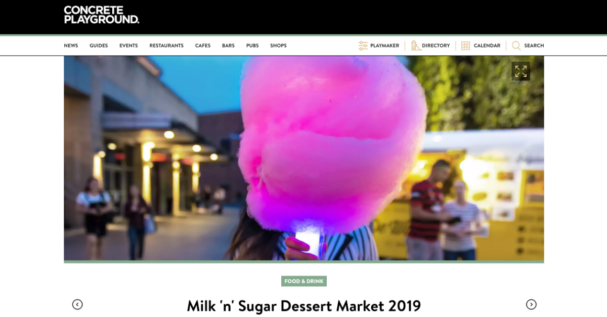 Fluffy Crunch Fairy Floss | Milk n Sugar Vivid Sydney 2019 - Concrete Playground Article