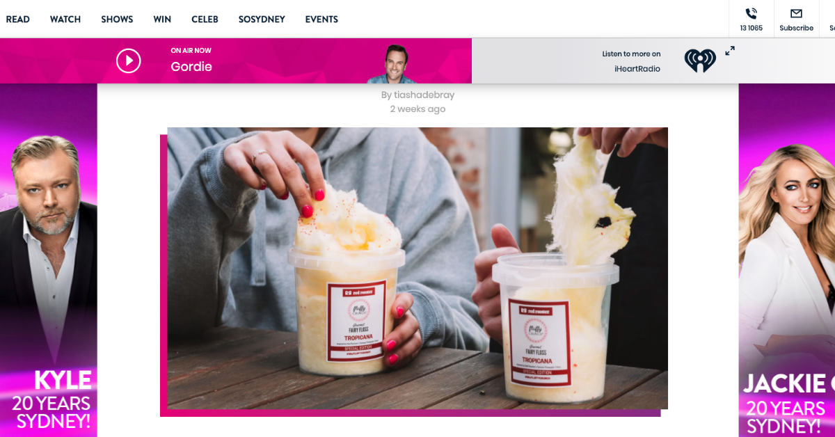 Red Rooster Is Collab-ing To Release A Limited Edition ‘Pineapple Fritter’ Fairy Floss For Charity - Article By Kiis 106.5