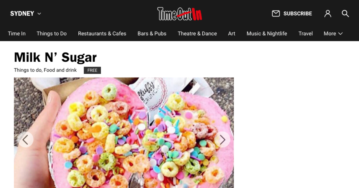 Fluffy Crunch Fairy Floss Flurrito | Milk N Sugar Vivid Sydney - Time Out 