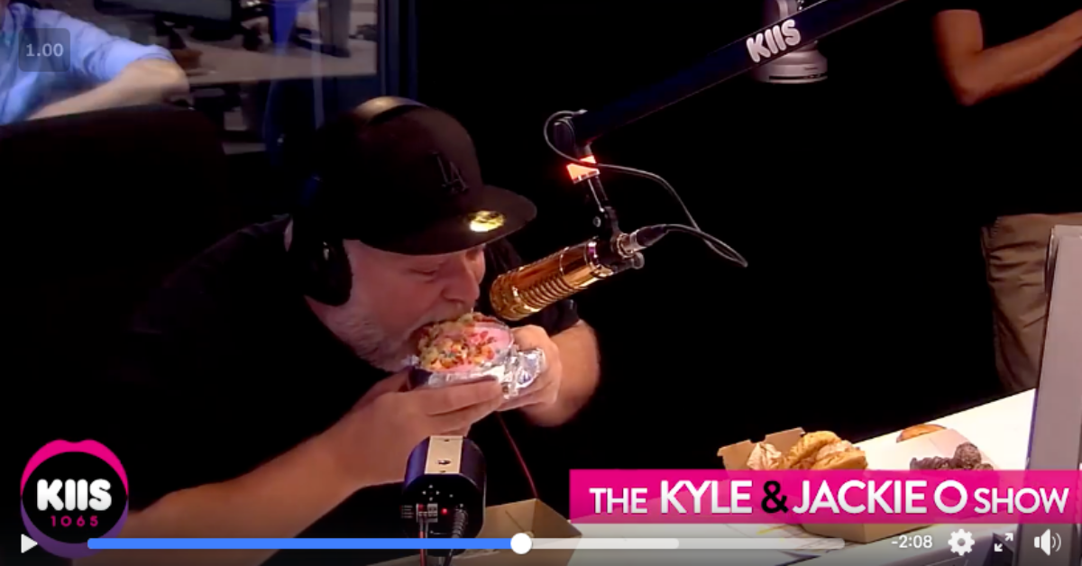 Fluffy Crunch Fairy Floss Flurrito Kyle and Jackie O Show Sydney Royal Show