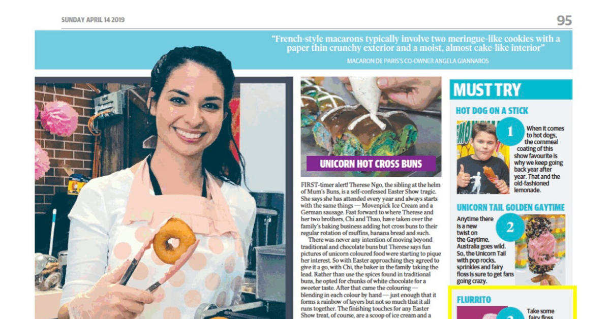 Fluffy Crunch Fairy Floss Sunday Telegraph Sydney Royal Show