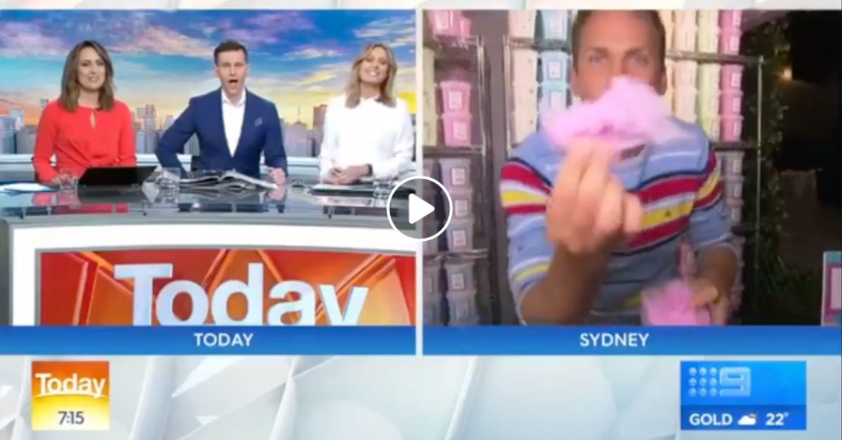 Fluffy Crunch Fairy Floss | Channel 9 The Today Show - Sweet Expo