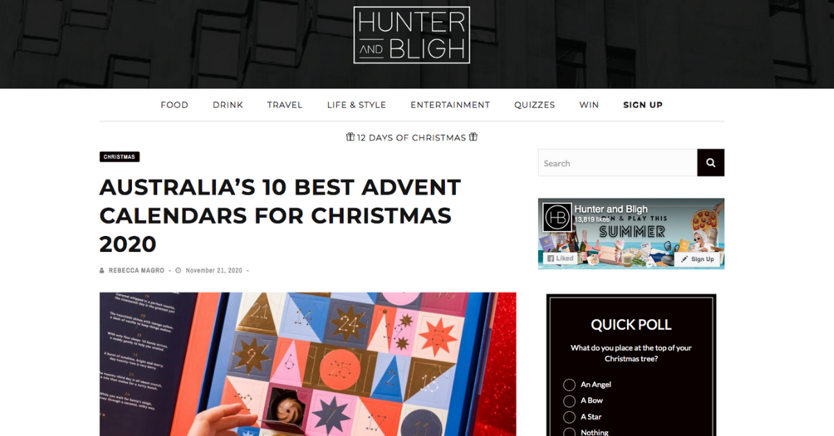 Australia's 10 Best Advent Calendars for Christmas