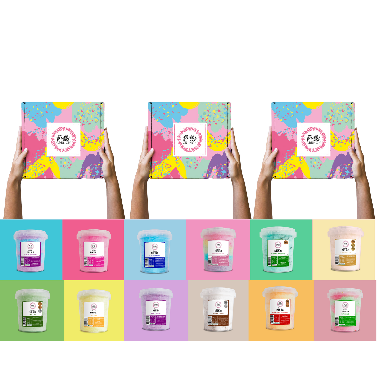 Build a Box - 12 Fairy Floss Tubs