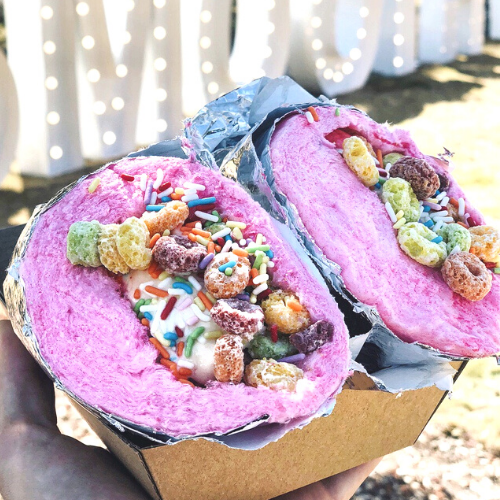 Fluffy Crunch Fairy Floss - Flurrito Fairy Floss Ice Cream Burrito