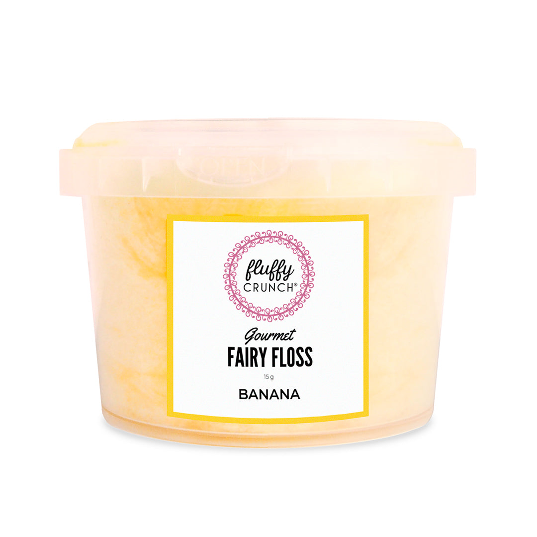 Banana Fluffy Crunch Fairy Floss Party Favours