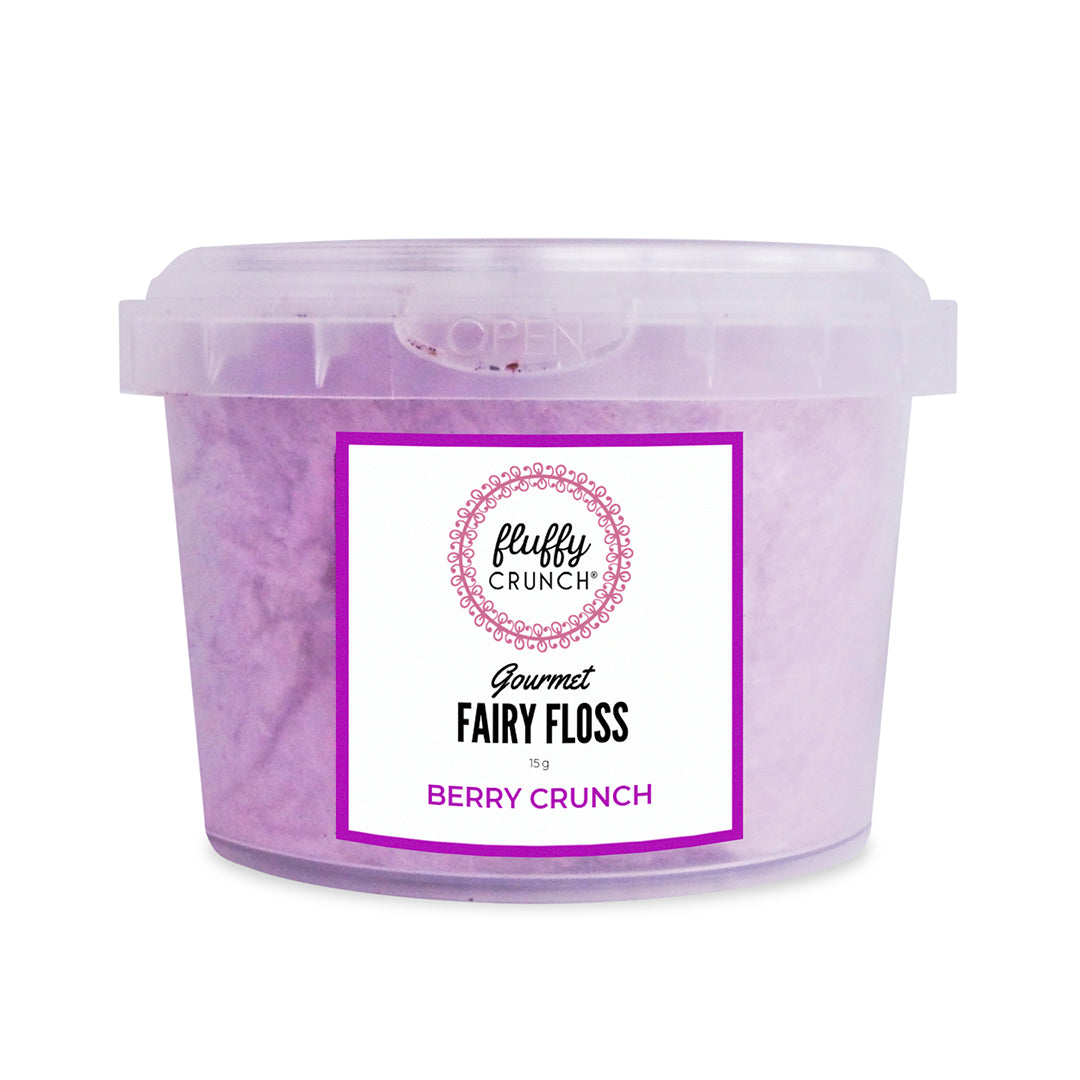 Berry Crunch - Fluffy Crunch Fairy Floss | Party Favours - Personalisation & Customisation