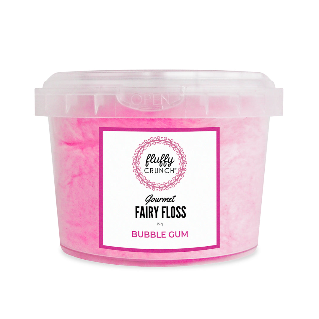 Bubble Gum - Fluffy Crunch Fairy Floss | Party Favours - Customise and Personalise