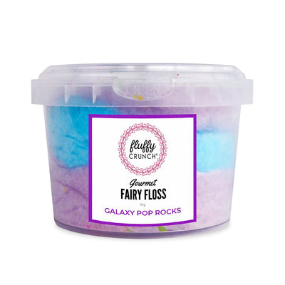 Galaxy Pop Rocks - Fluffy Crunch Fairy Floss | Party Favours - Customise and Personalise