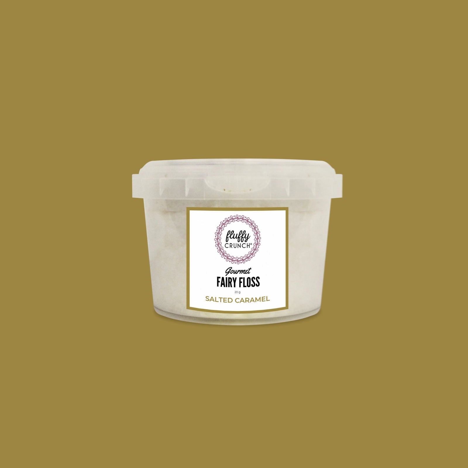 Salted Caramel - Fluffy Crunch Fairy Floss - Party Favours Customise and Personalise - Award Winning Creations