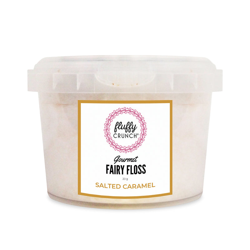 Salted Caramel - Fluffy Crunch Fairy Floss - Party Favours Customise and Personalise - Award Winning Creations