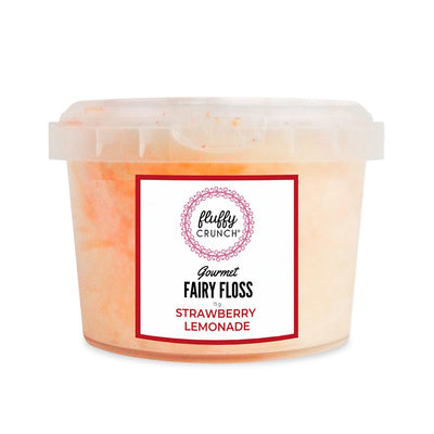 Strawberry Lemonade - Fluffy Crunch Fairy Floss - Party Favours Customise and Personalise Award Winning Flavours